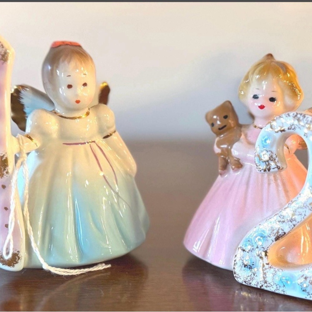 Vintage Angel and Girl Figurines - Josef Originals